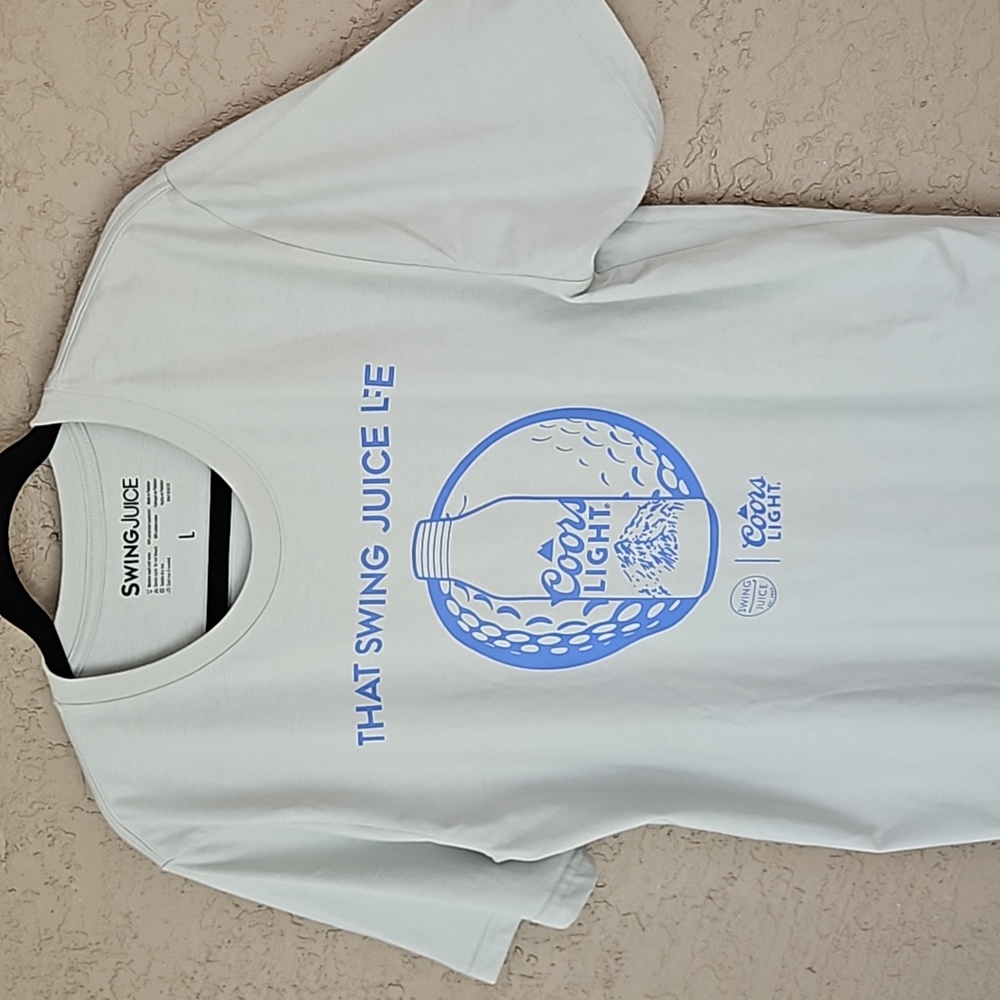 Swing Juice Coors Light tee, NWT size large